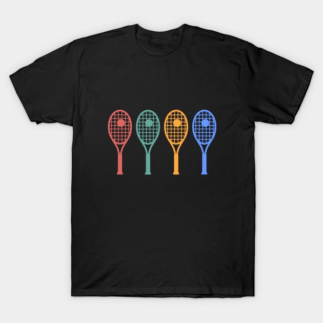 Tennis racket fan art vintage T-Shirt by cypryanus